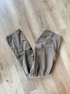 Brixton Men's Chino Pants in Taupe Brown